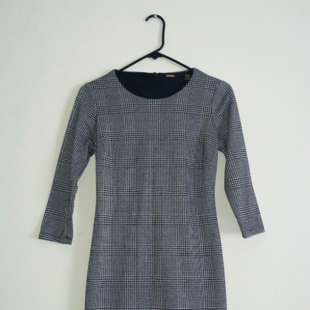 T Tahari Sheath Dress, 2P, Black/White